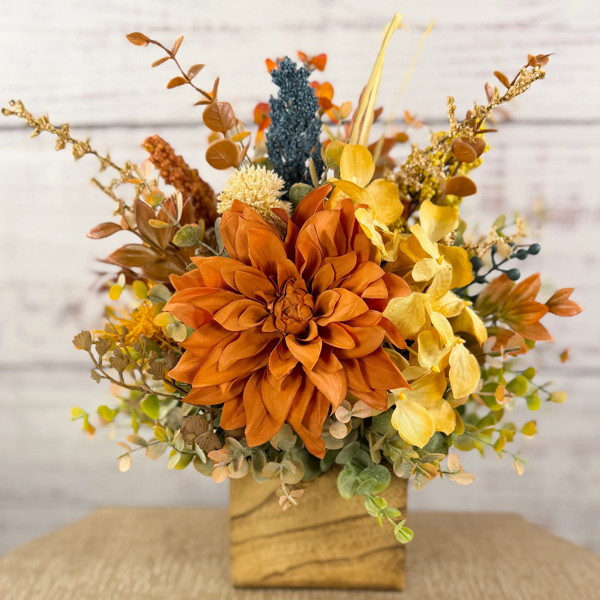 Amber Bloom Fall Floral Arrangement