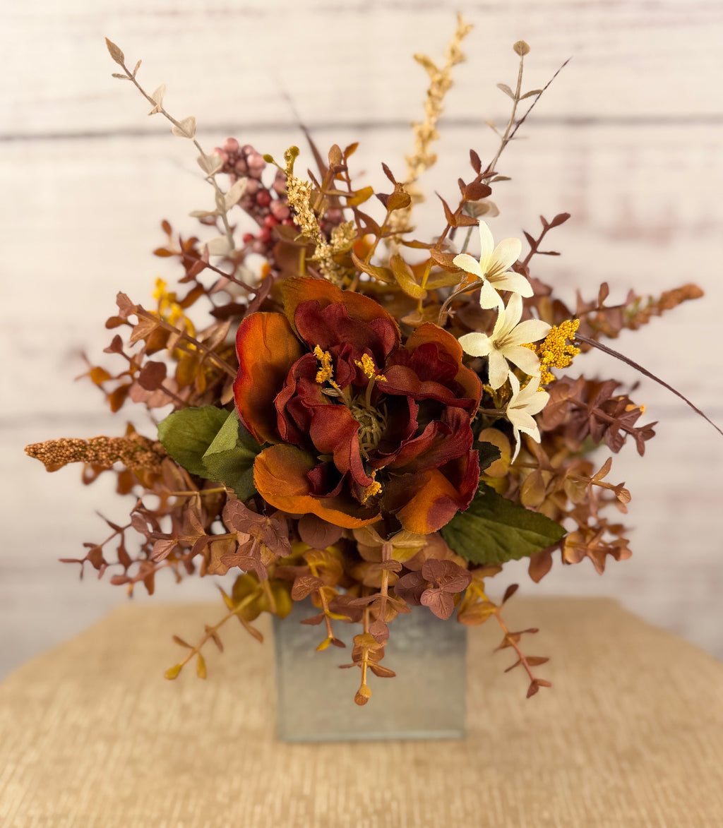 Honey & Rust Fall Floral Arrangement
