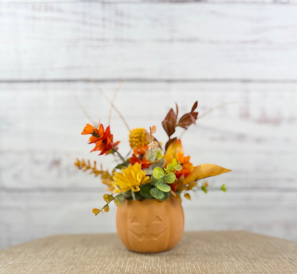 Little Pumpkin Spice Fall Floral Arrangement