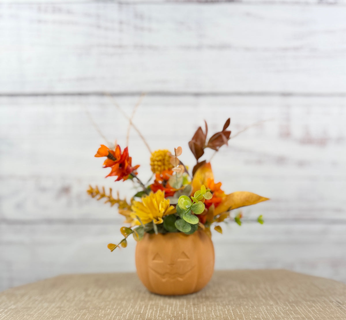 Little Pumpkin Spice Fall Floral Arrangement