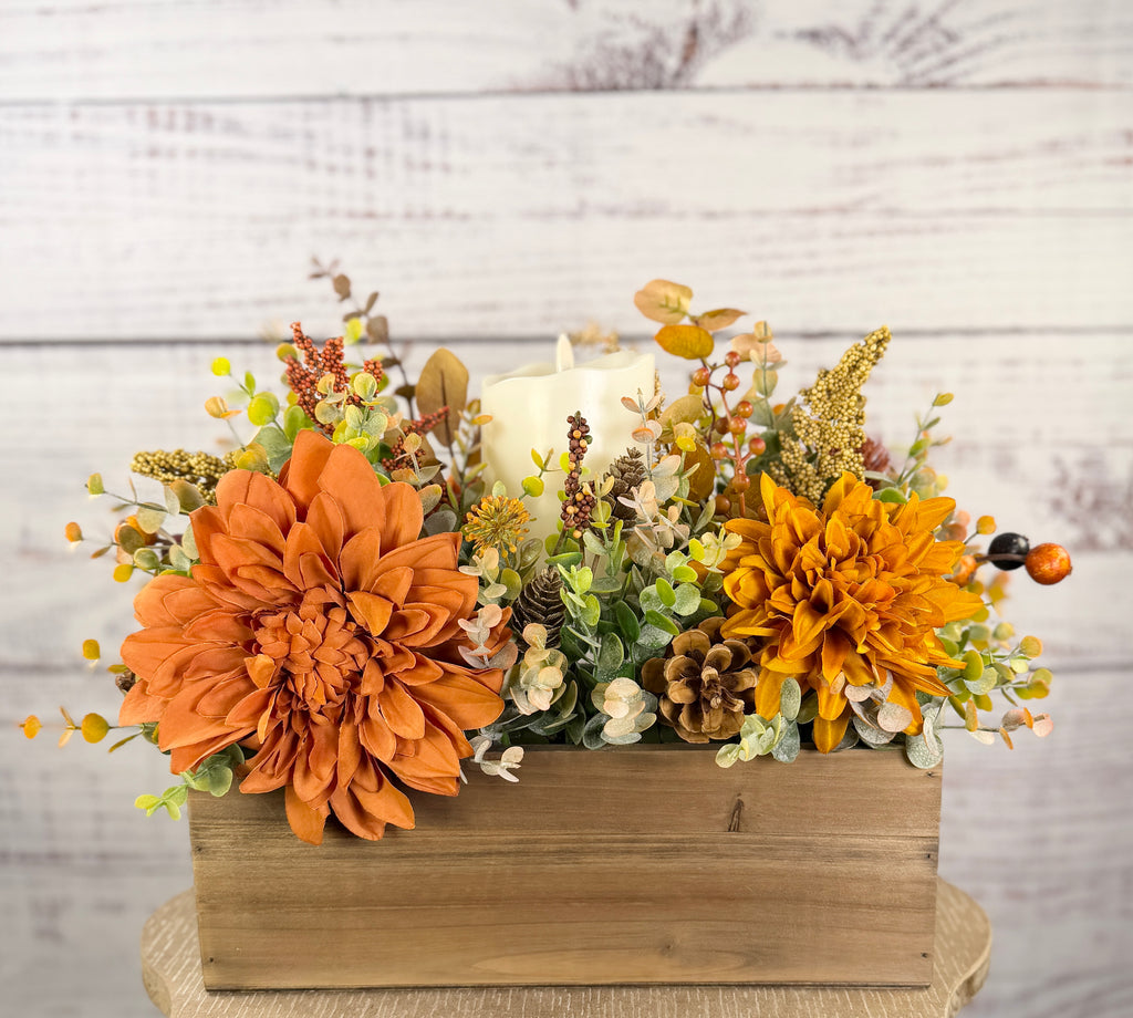 Autumn Hearthlight Fall Candle Centerpiece