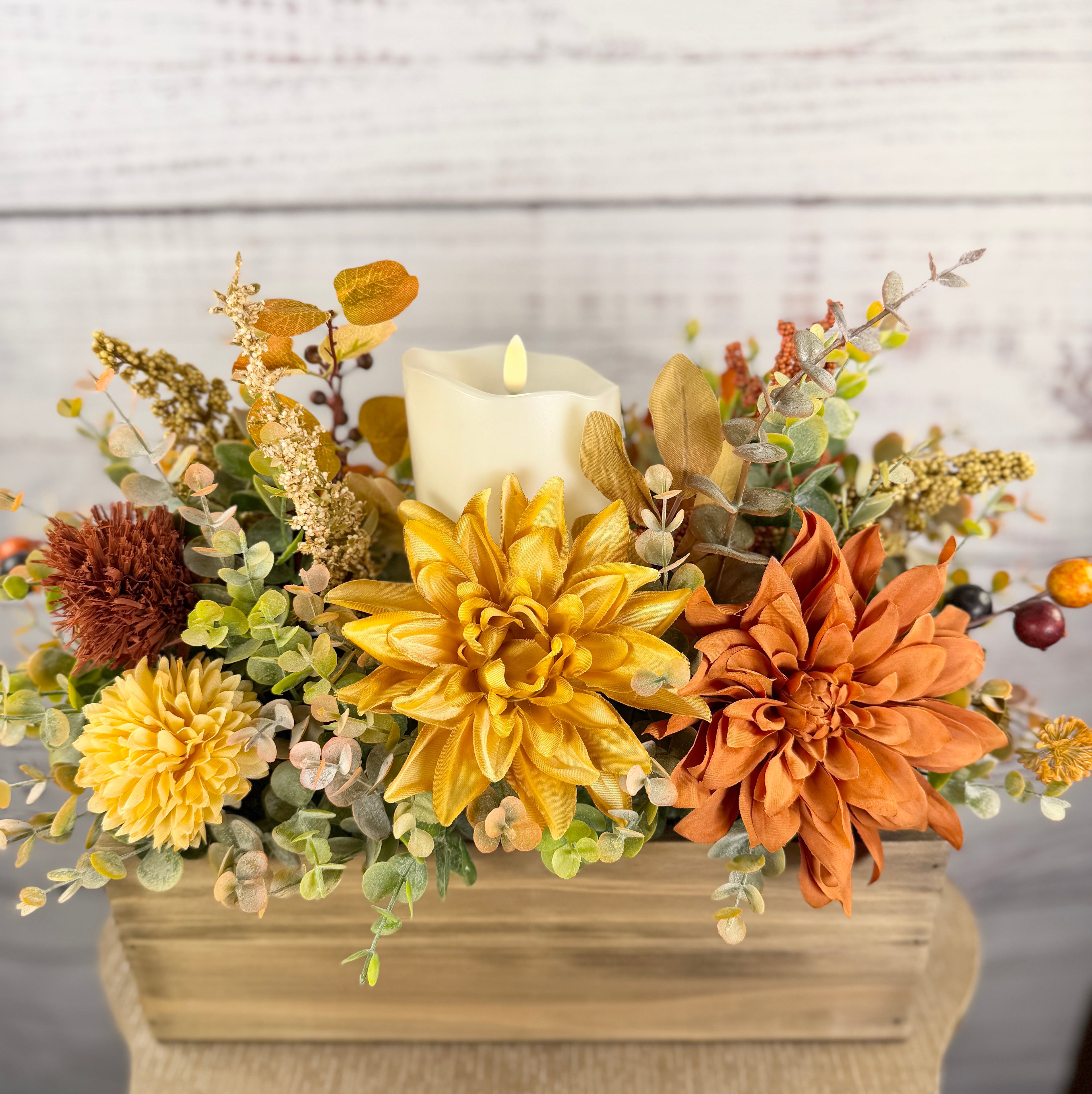 Autumn Hearthlight Fall Candle Centerpiece