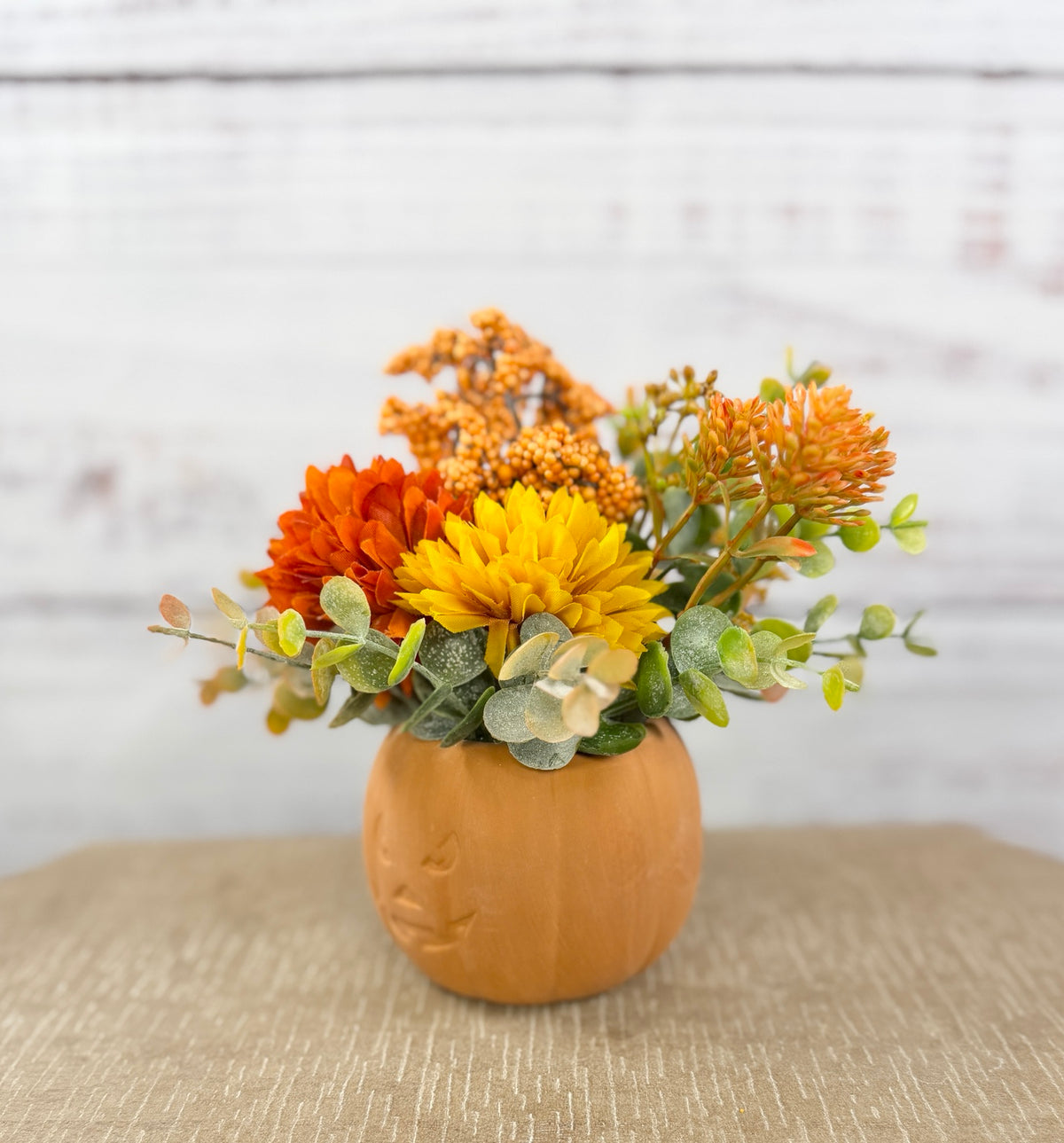 Jack’s Harvest Fall Pumpkin Floral Arrangement