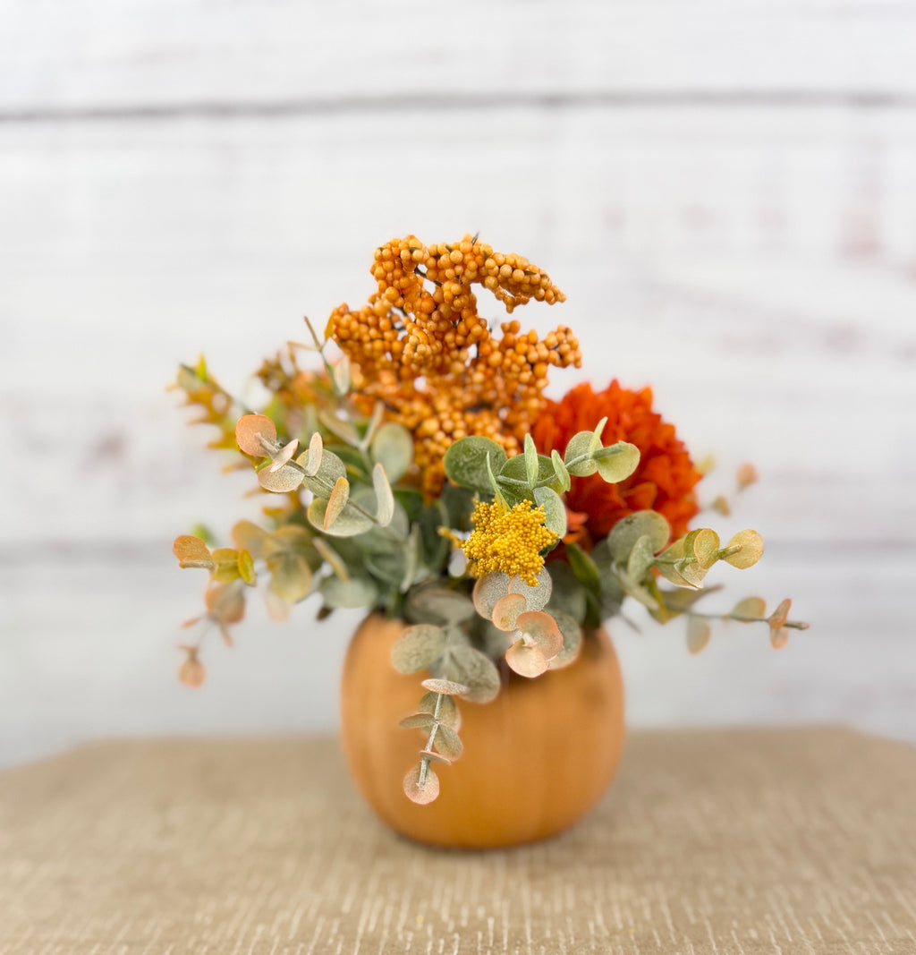 Jack’s Harvest Fall Pumpkin Floral Arrangement