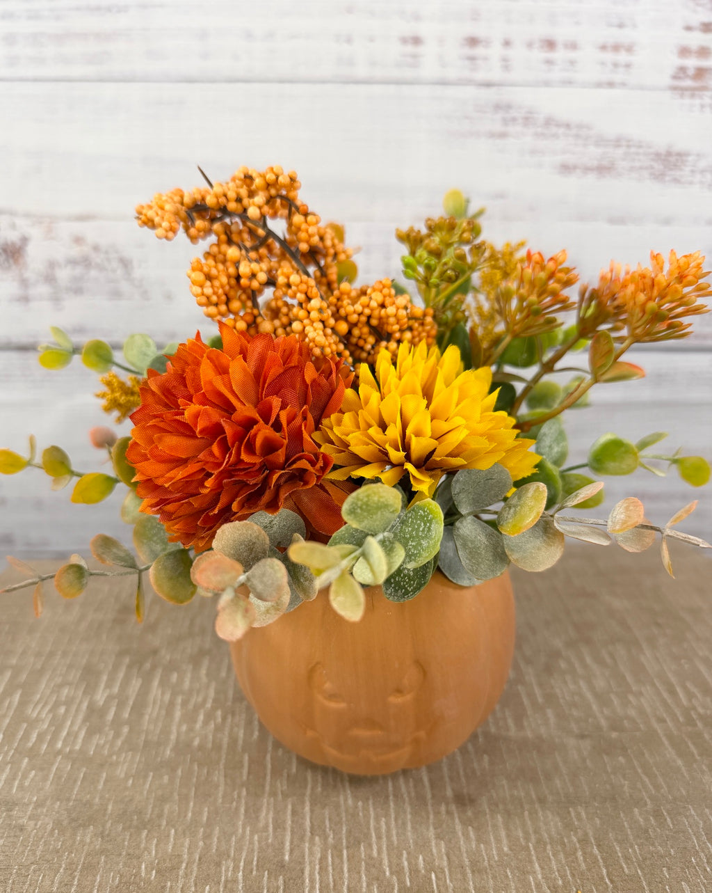 Jack’s Harvest Fall Pumpkin Floral Arrangement