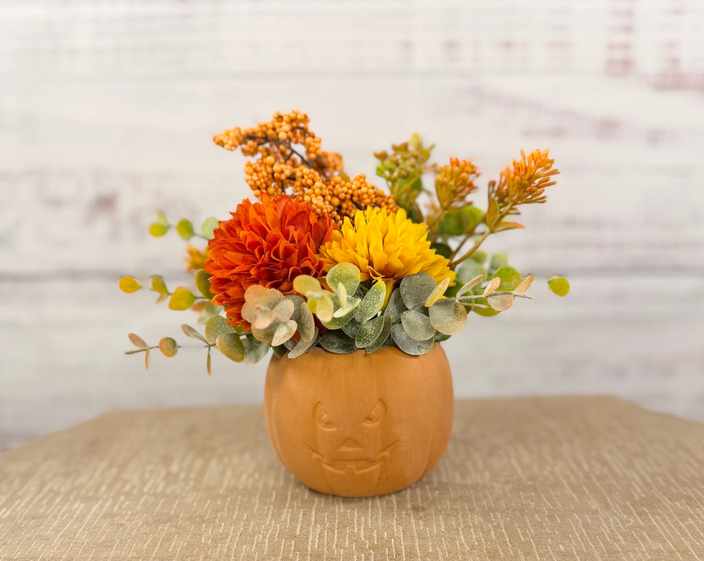 Jack’s Harvest Fall Pumpkin Floral Arrangement