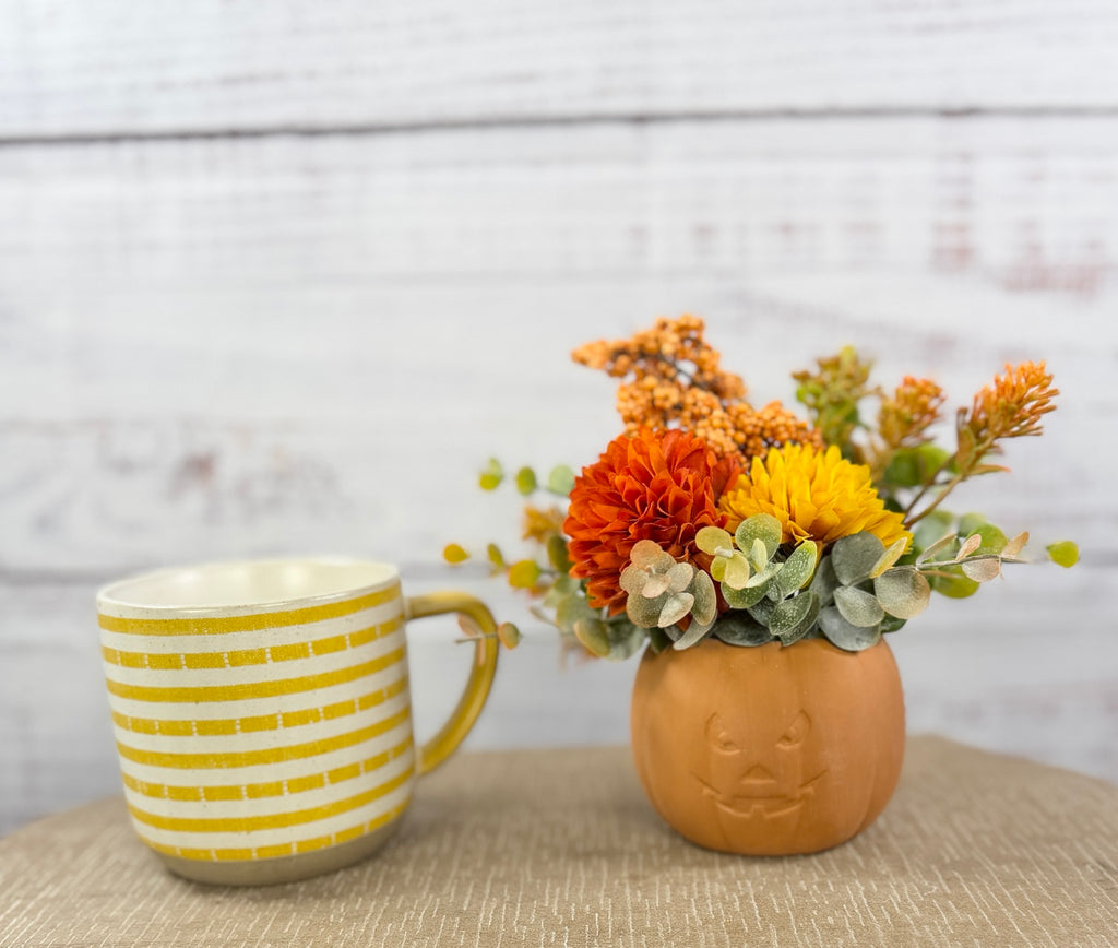 Jack’s Harvest Fall Pumpkin Floral Arrangement