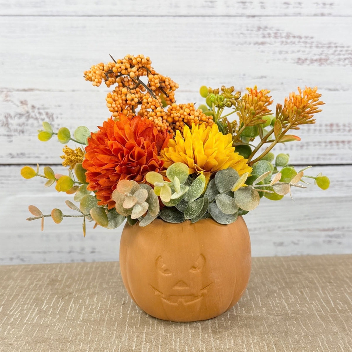 Jack’s Harvest Fall Pumpkin Floral Arrangement