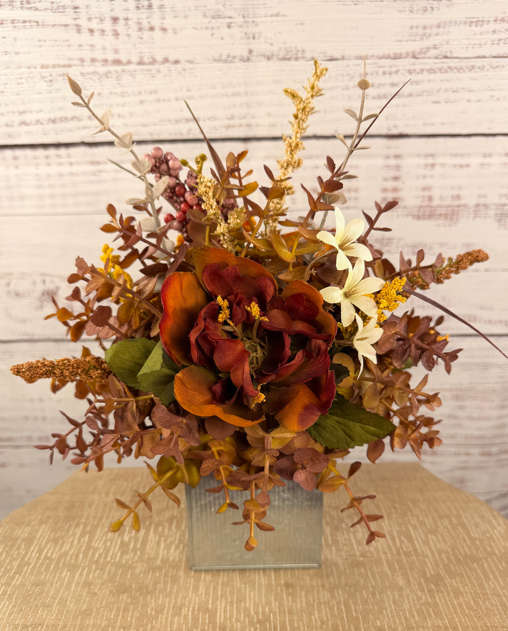 Honey & Rust Fall Floral Arrangement