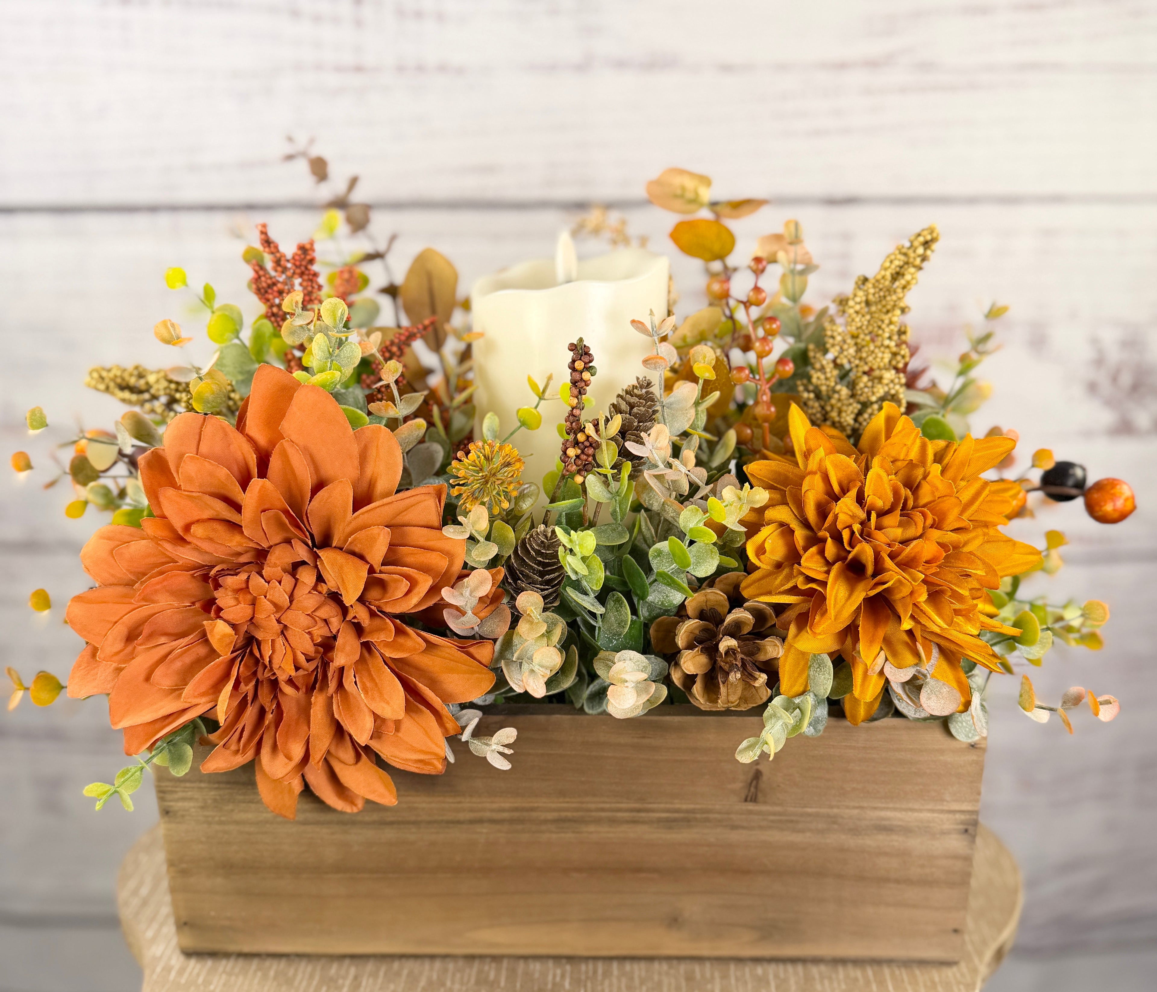 Autumn Hearthlight Fall Candle Centerpiece