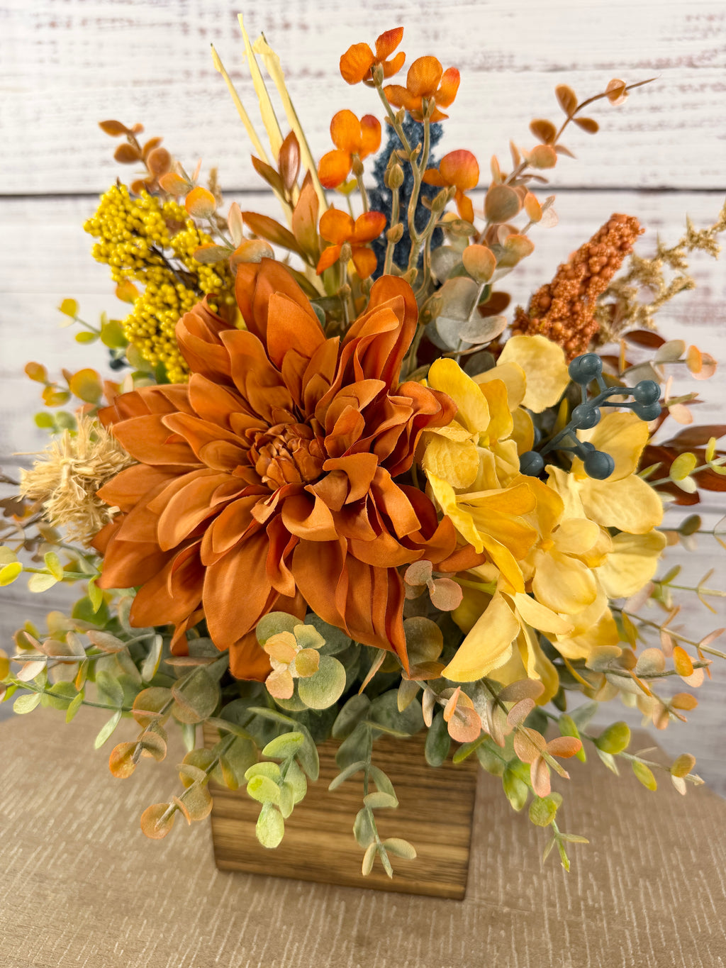 Amber Bloom Fall Floral Arrangement