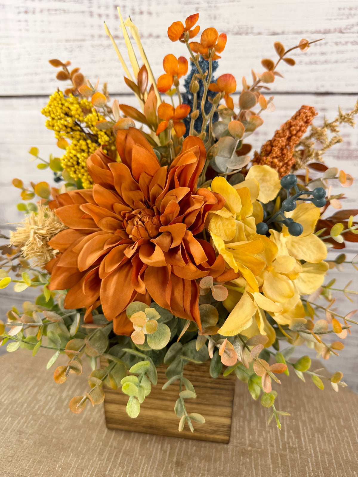 Amber Bloom Fall Floral Arrangement
