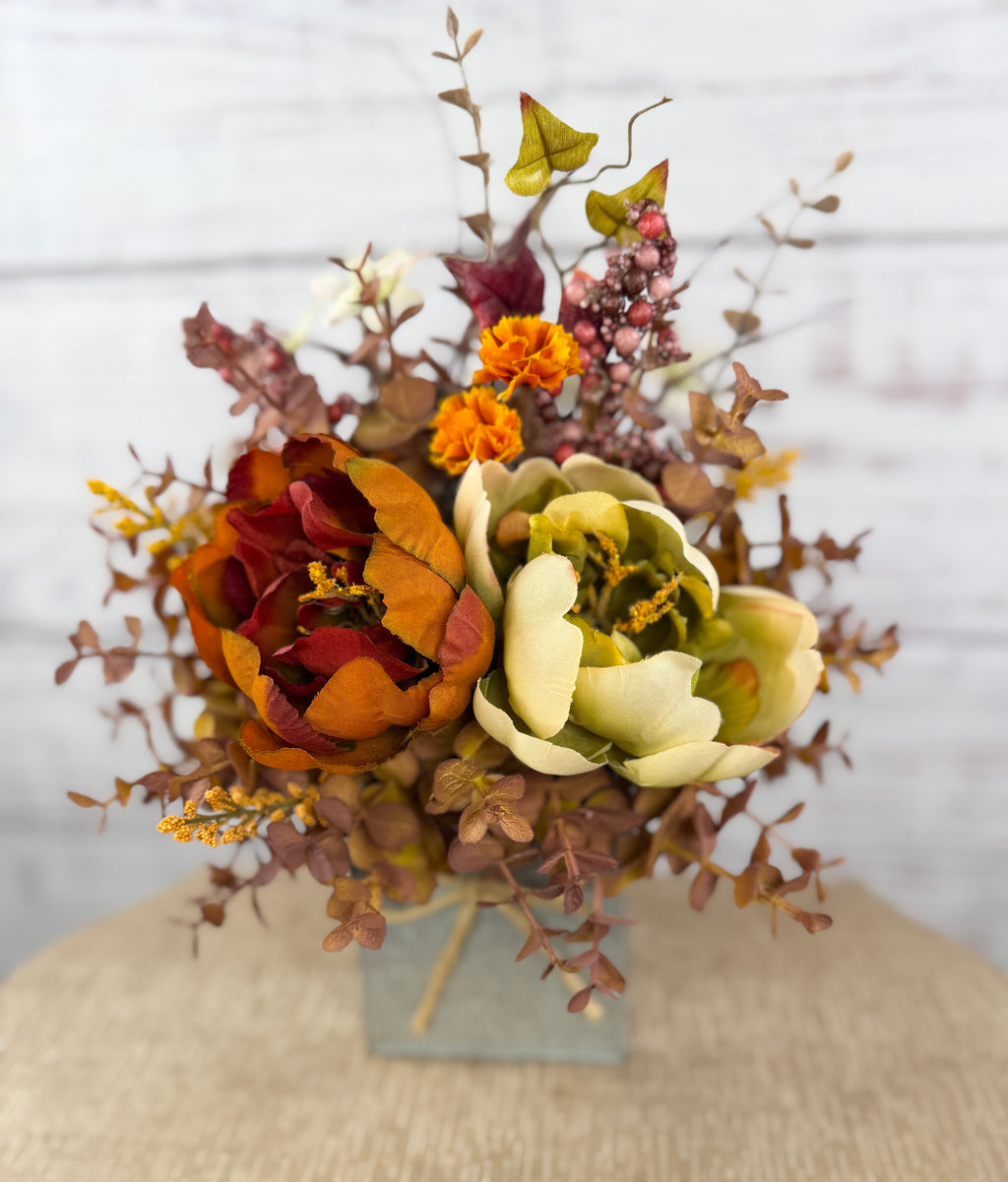 Copper & Sage Fall Floral Arrangement