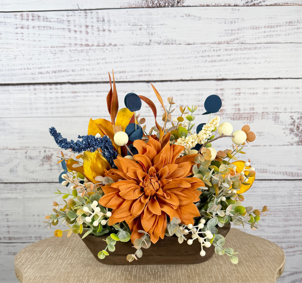 Autumn Twilight Petite Dough Bowl Arrangement