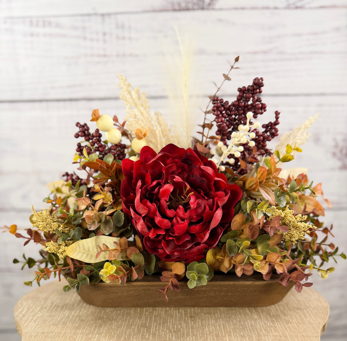 Burgundy Fields Fall Floral Arrangement