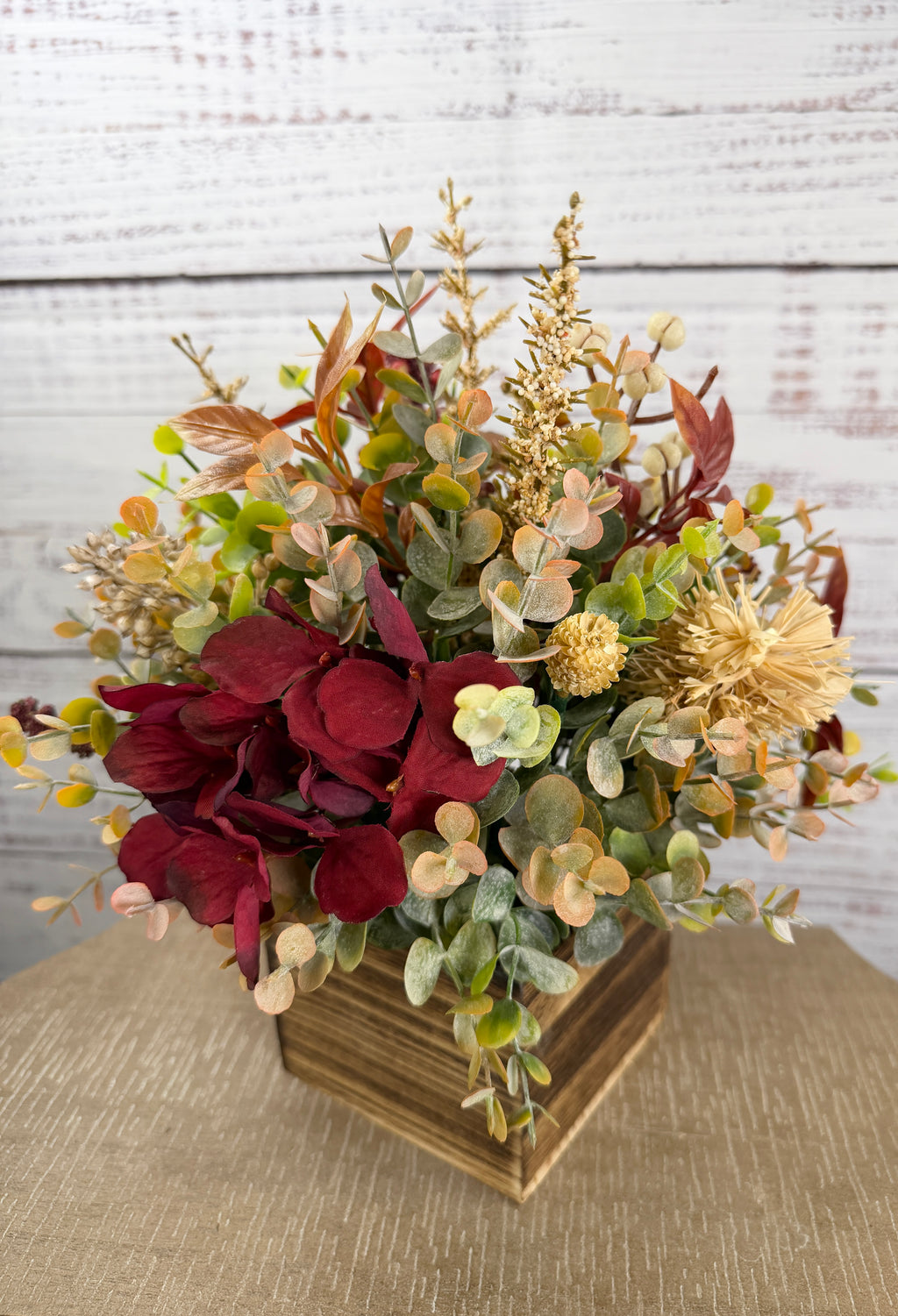 Autumn Merlot - Burgundy Fall Floral Arrangement
