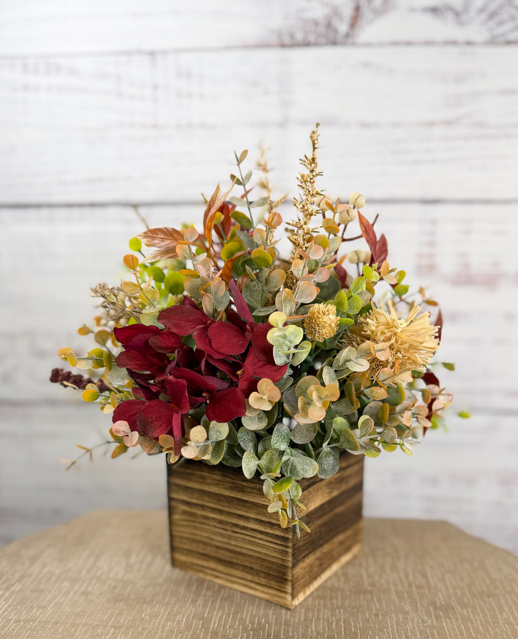 Autumn Merlot - Burgundy Fall Floral Arrangement