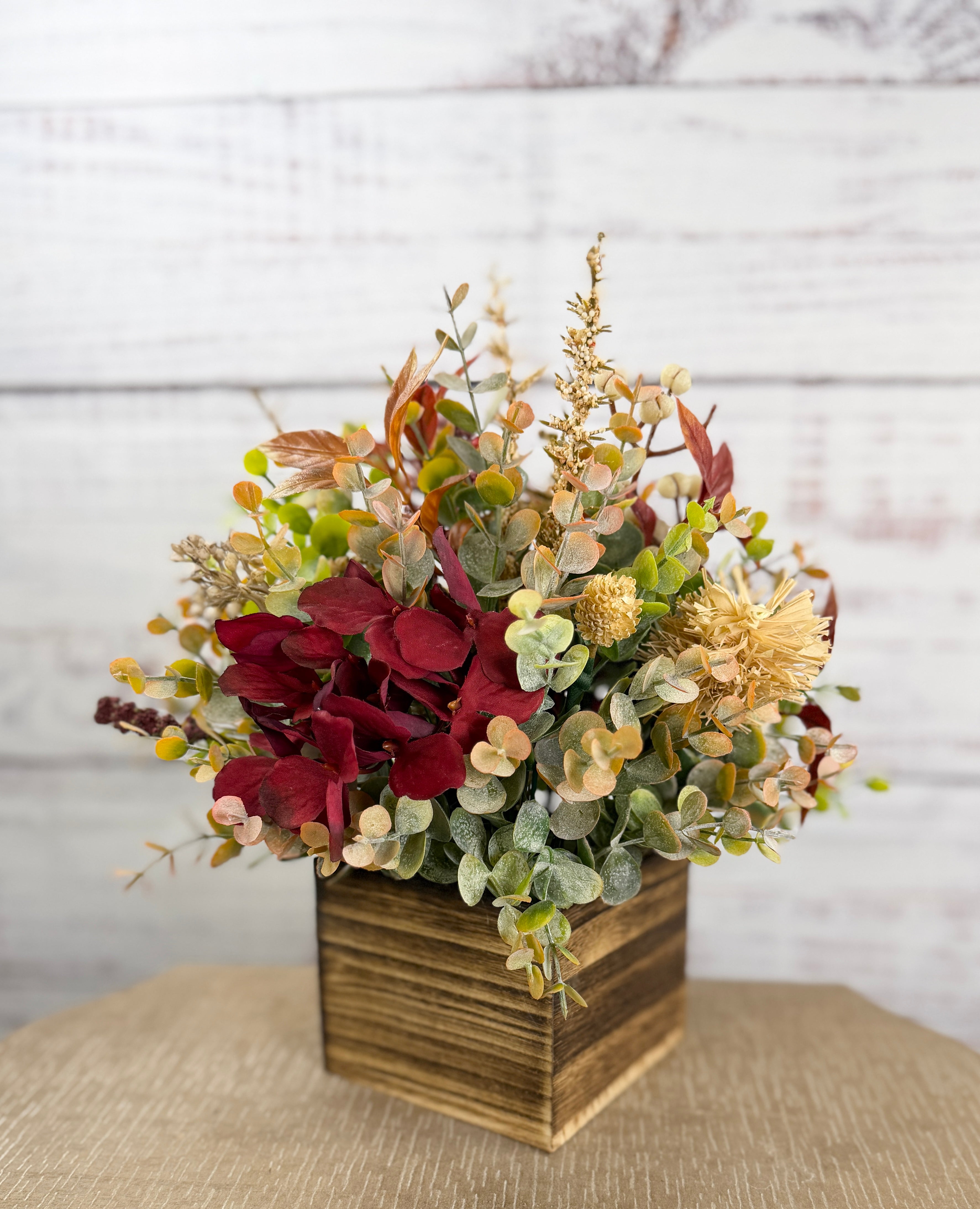Autumn Merlot - Burgundy Fall Floral Arrangement