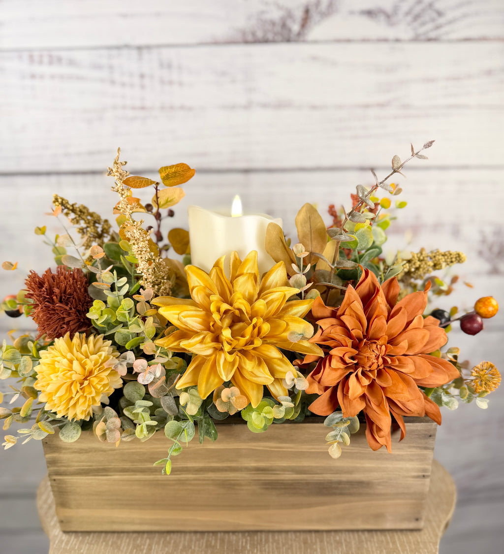 Autumn Hearthlight Fall Candle Centerpiece