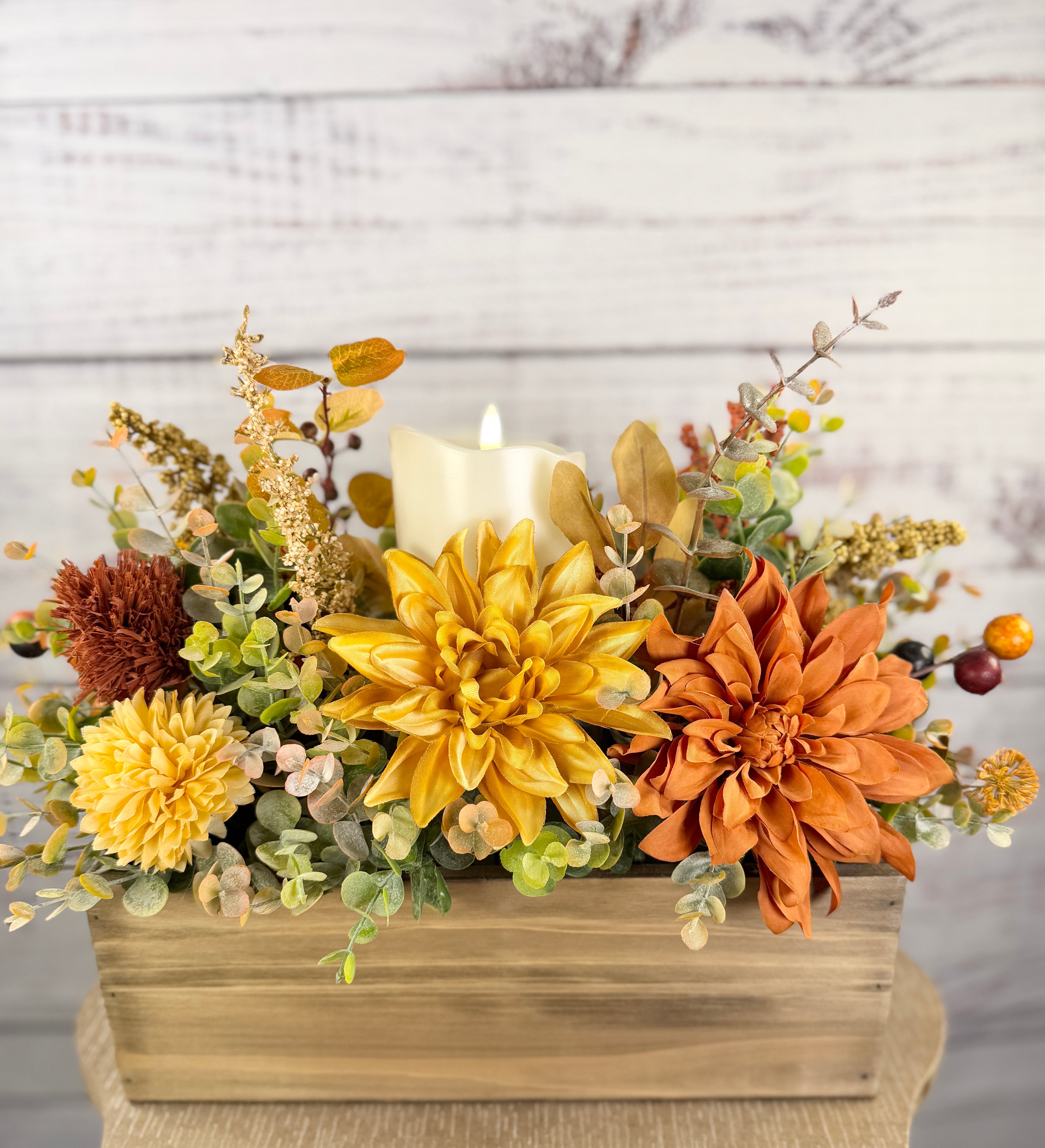 Autumn Hearthlight Fall Candle Centerpiece