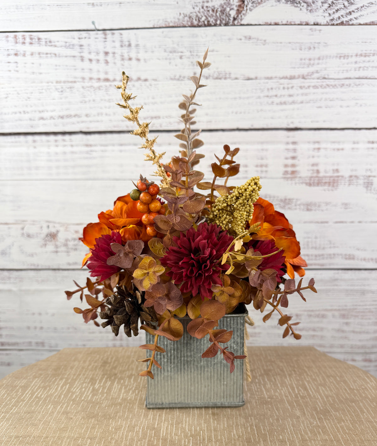 Cider & Crimson Fall Floral Arrangement