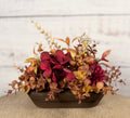 Burgundy Ember – Petite Fall Dough Bowl Arrangement
