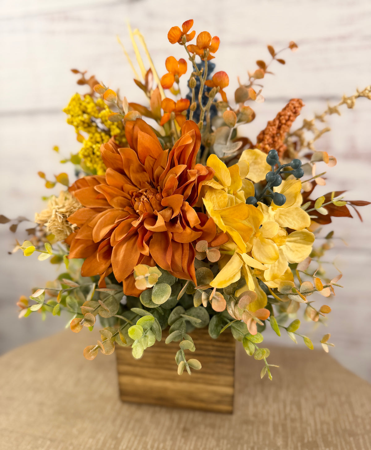 Amber Bloom Fall Floral Arrangement