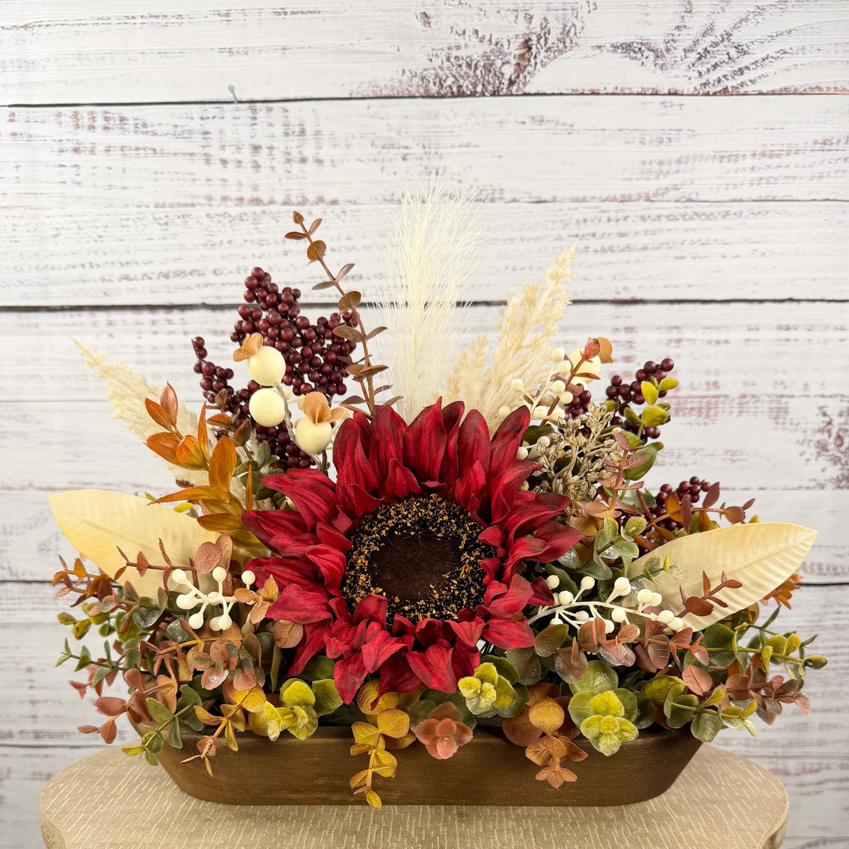 Burgundy Fields Fall Floral Arrangement