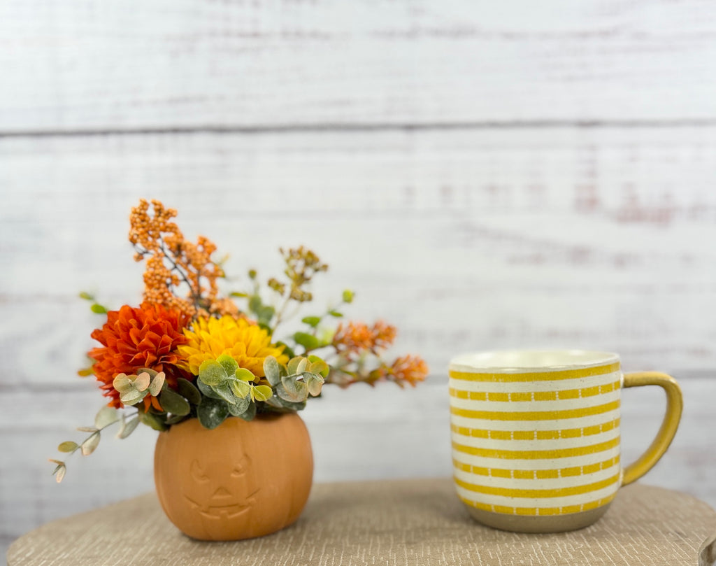 Little Jack Harvest – Fall Pumpkin Floral Arrangement