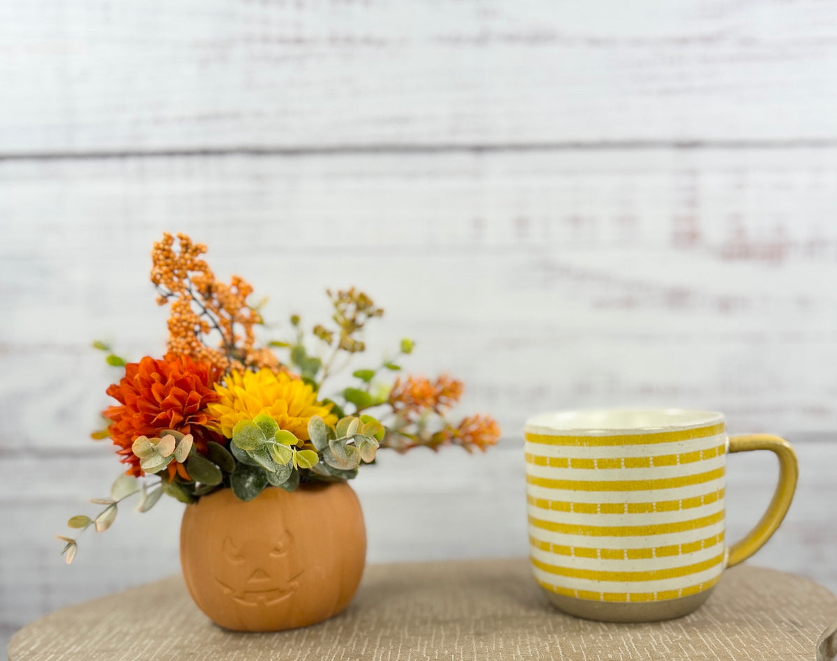 Little Jack Harvest – Fall Pumpkin Floral Arrangement