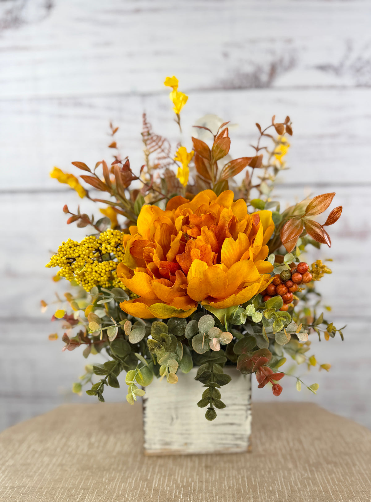 Little Miss Harvest Goose – Fall Floral Arrangement