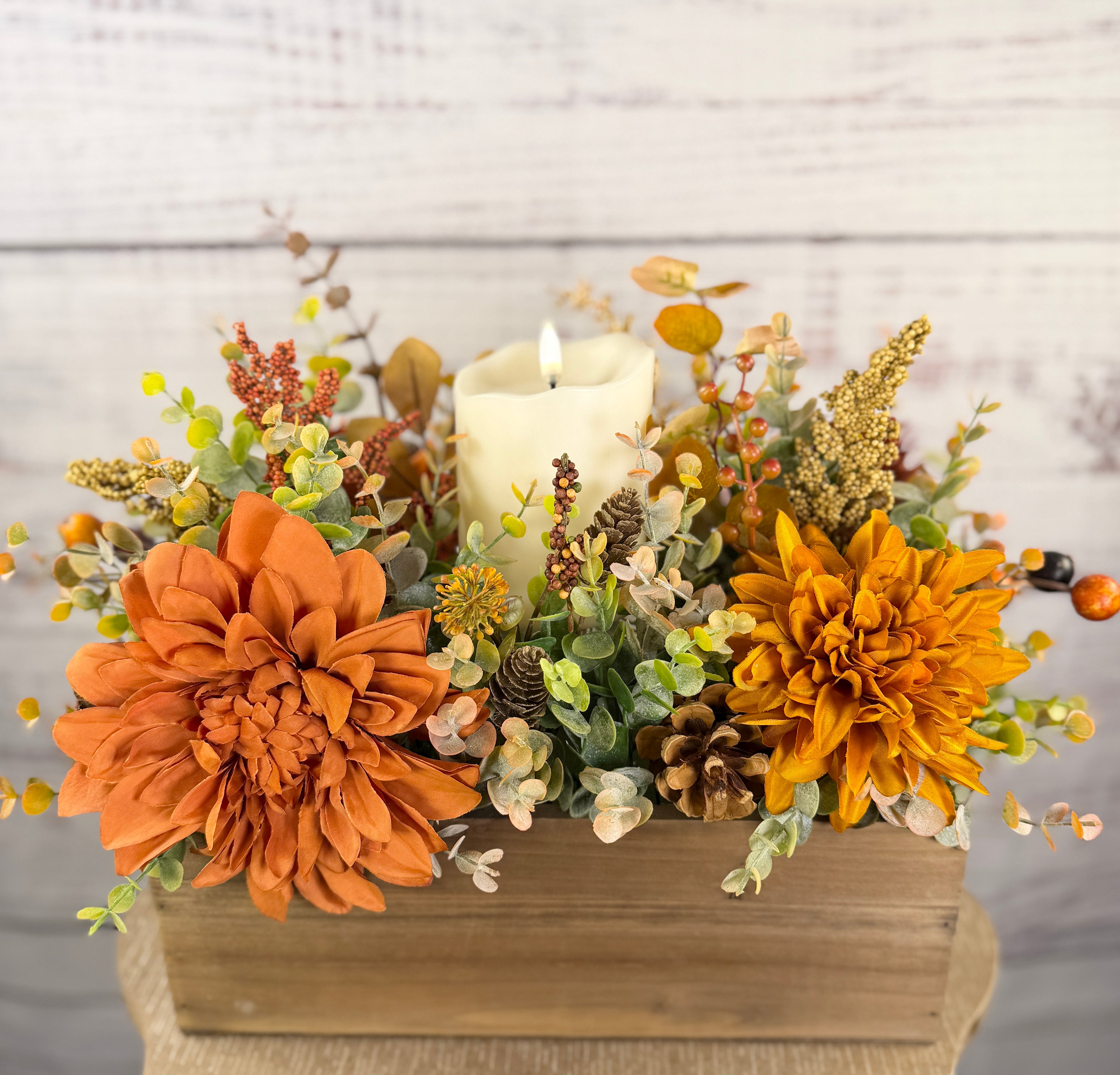 Autumn Hearthlight Fall Candle Centerpiece