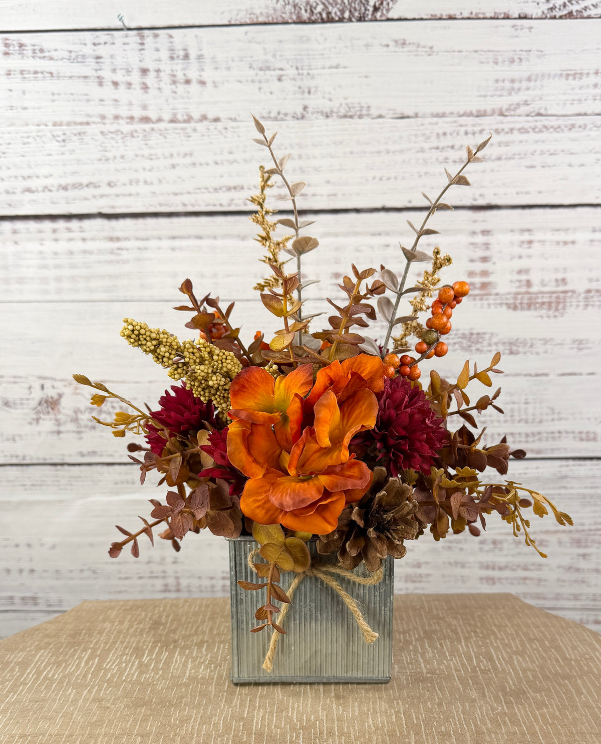 Cider & Crimson Fall Floral Arrangement