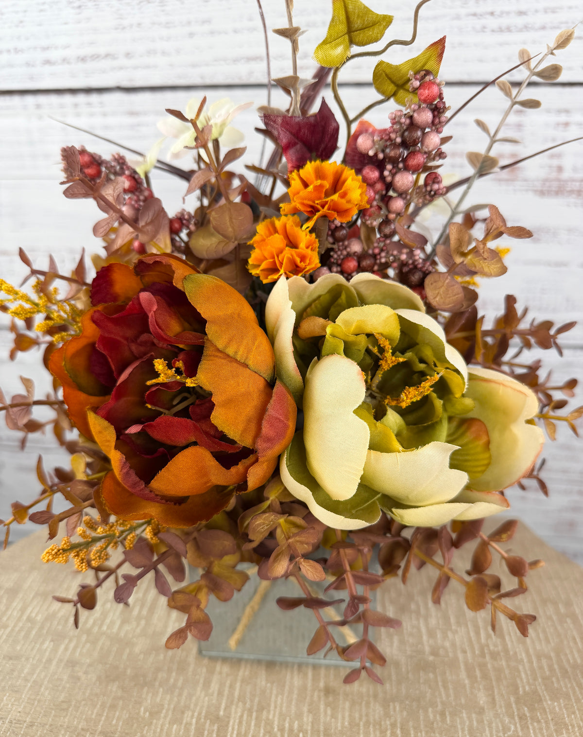 Copper & Sage Fall Floral Arrangement