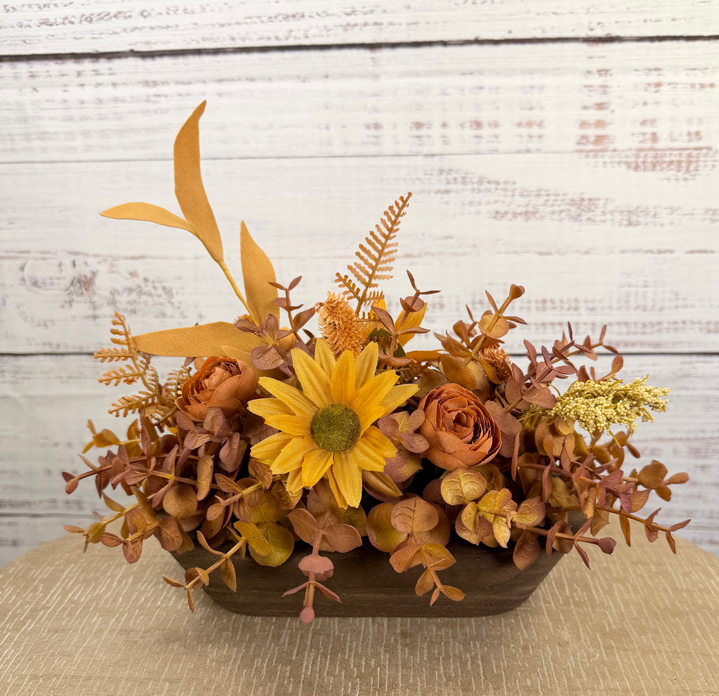 Amber Meadow – Petite Dough Bowl Arrangement