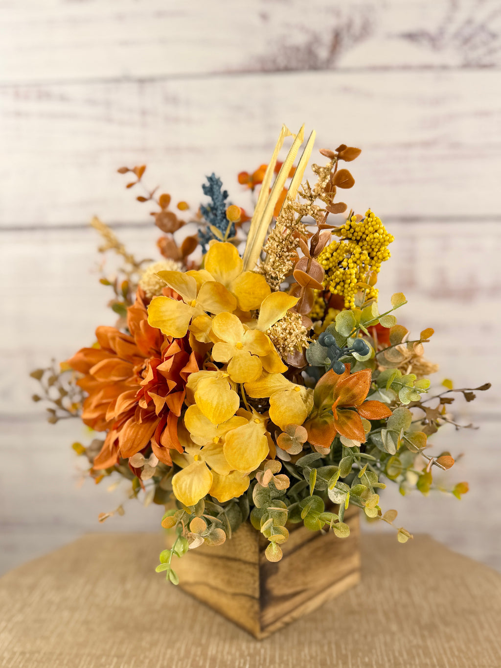 Amber Bloom Fall Floral Arrangement