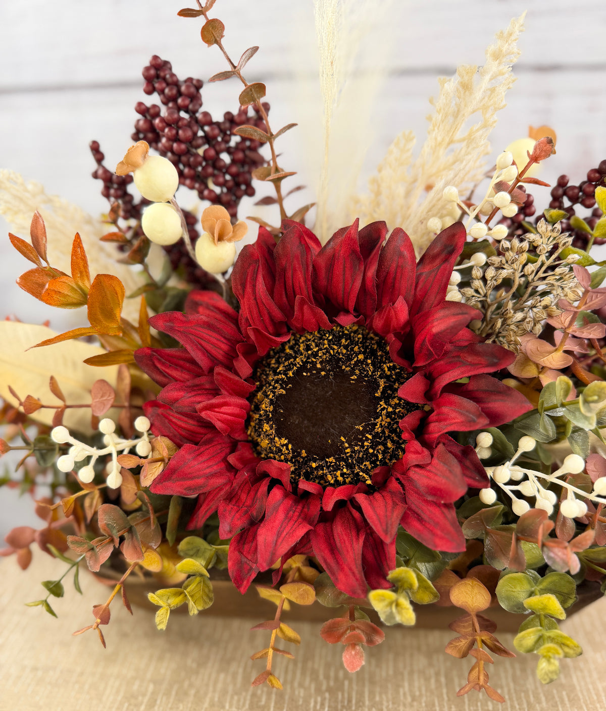 Burgundy Fields Fall Floral Arrangement