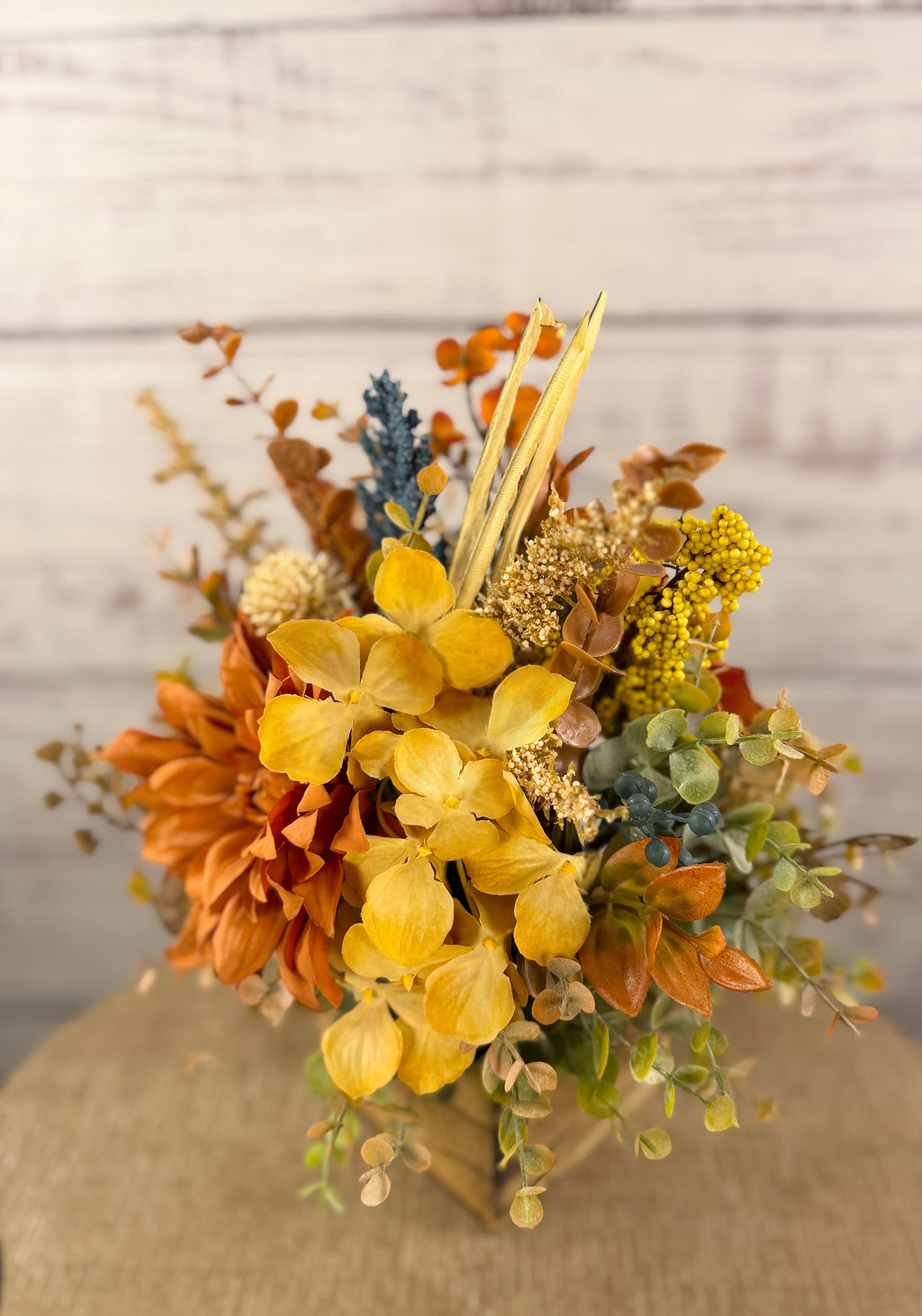 Amber Bloom Fall Floral Arrangement