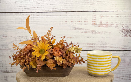 Amber Meadow – Petite Dough Bowl Arrangement