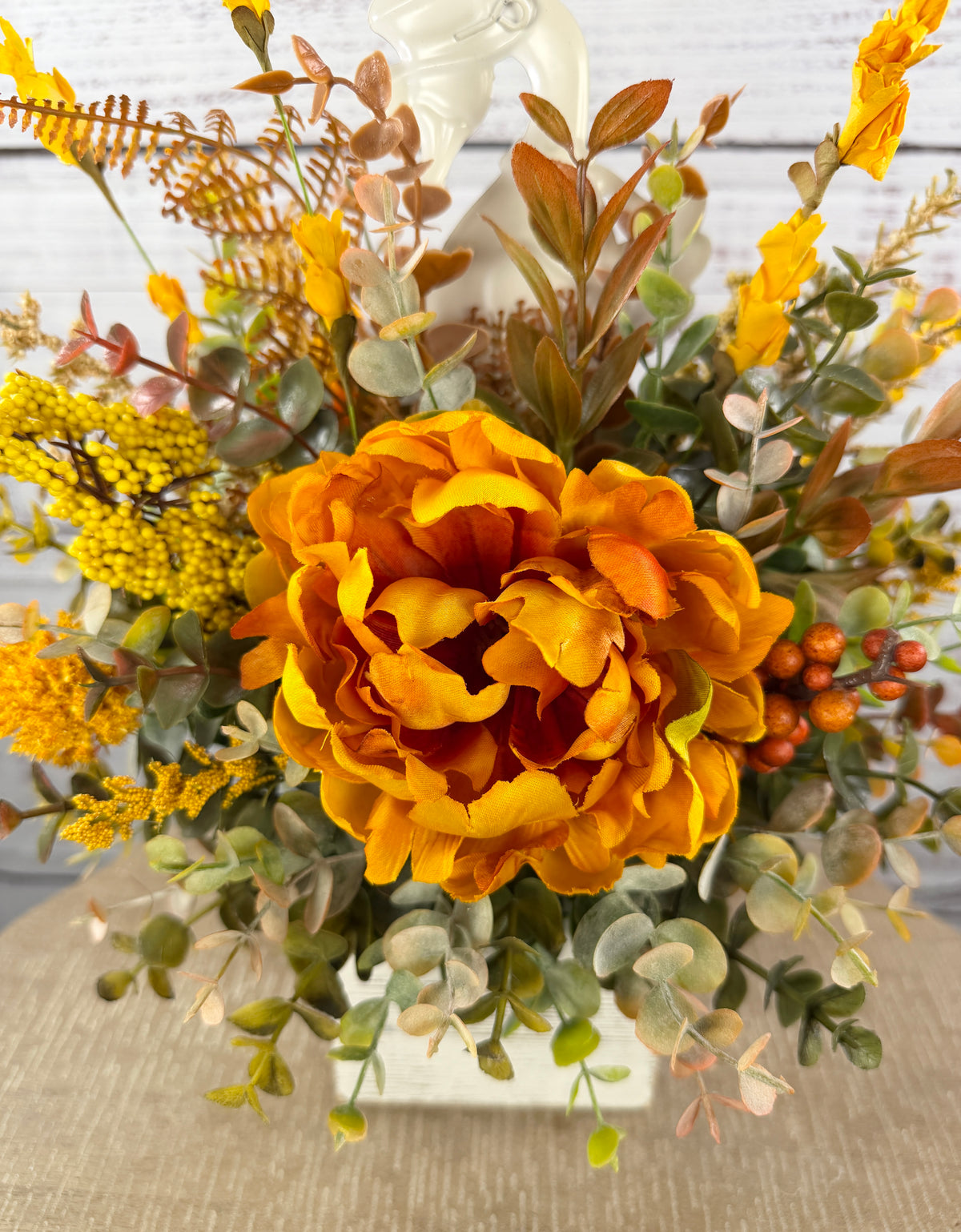 Howdy Harvest Goose – Fall Floral Arrangement
