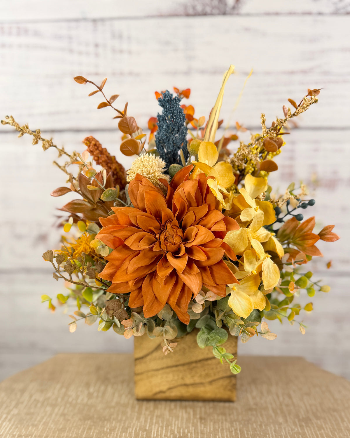 Amber Bloom Fall Floral Arrangement