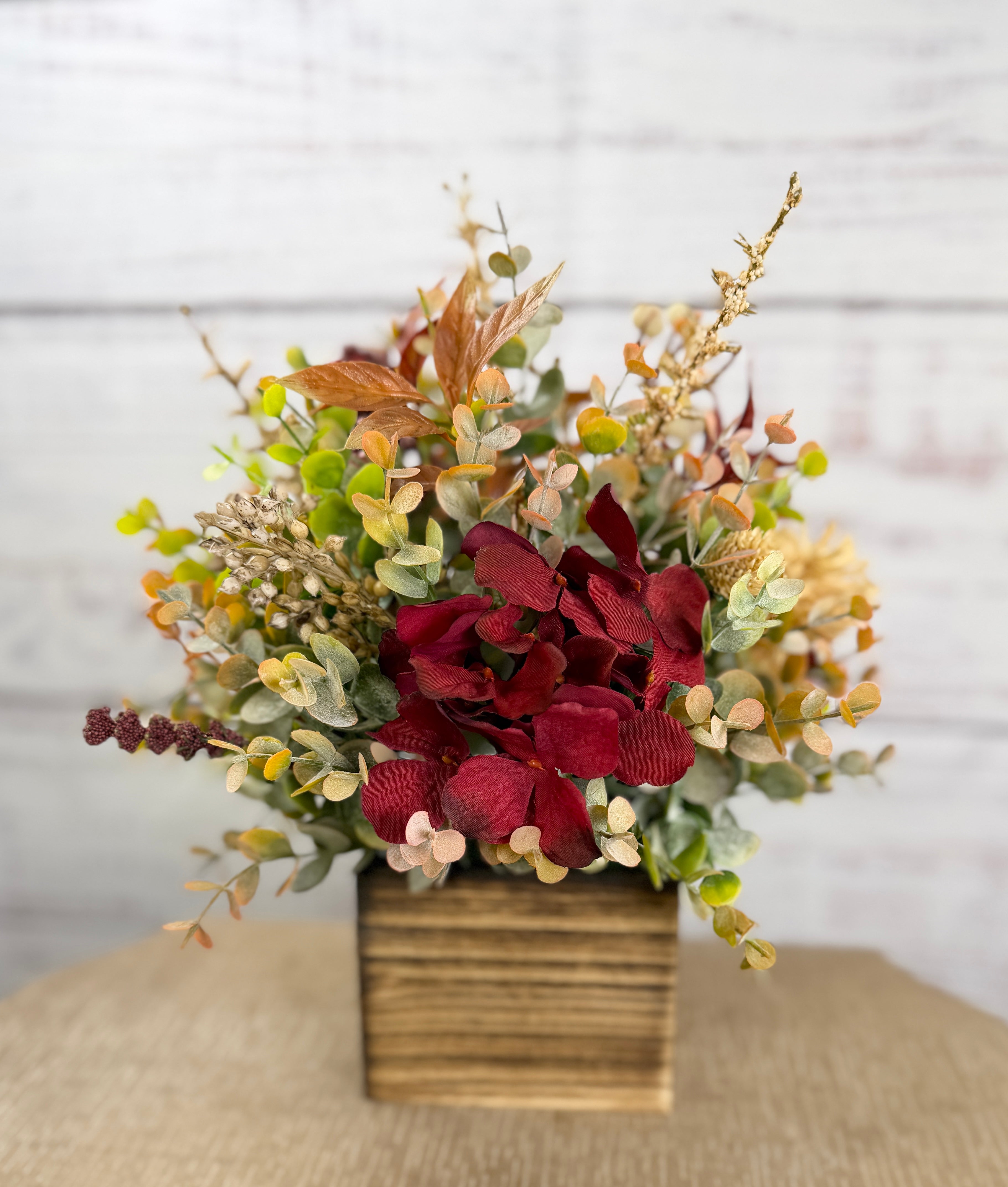 Autumn Merlot - Burgundy Fall Floral Arrangement