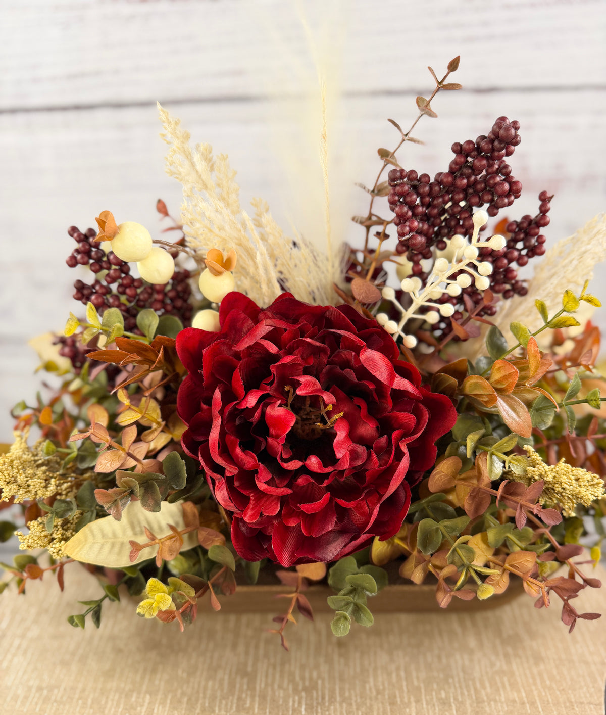 Burgundy Fields Fall Floral Arrangement