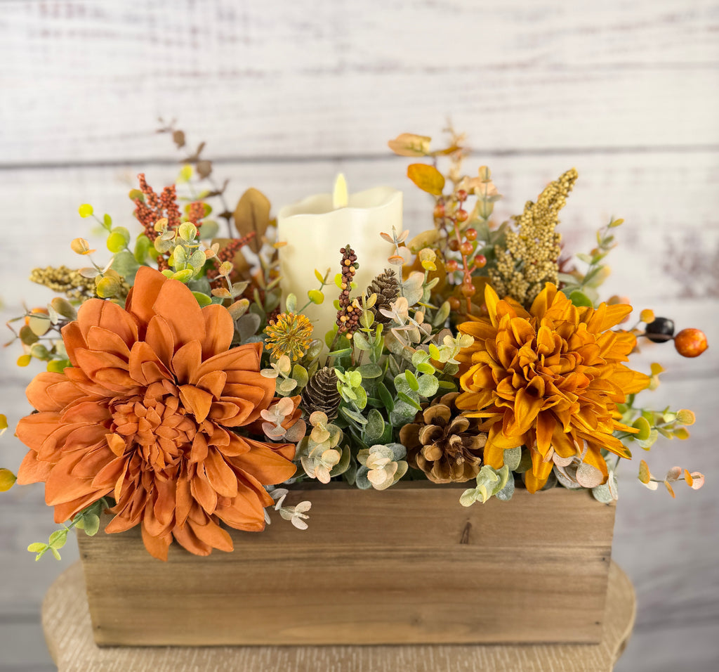 Autumn Hearthlight Fall Candle Centerpiece