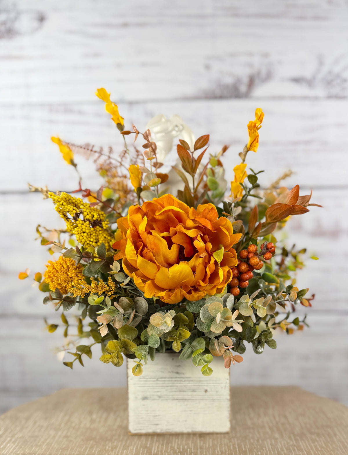 Howdy Harvest Goose – Fall Floral Arrangement