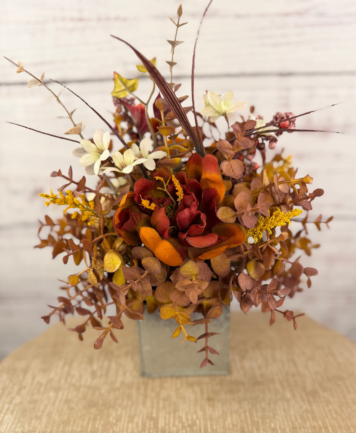 Copper & Sage Fall Floral Arrangement
