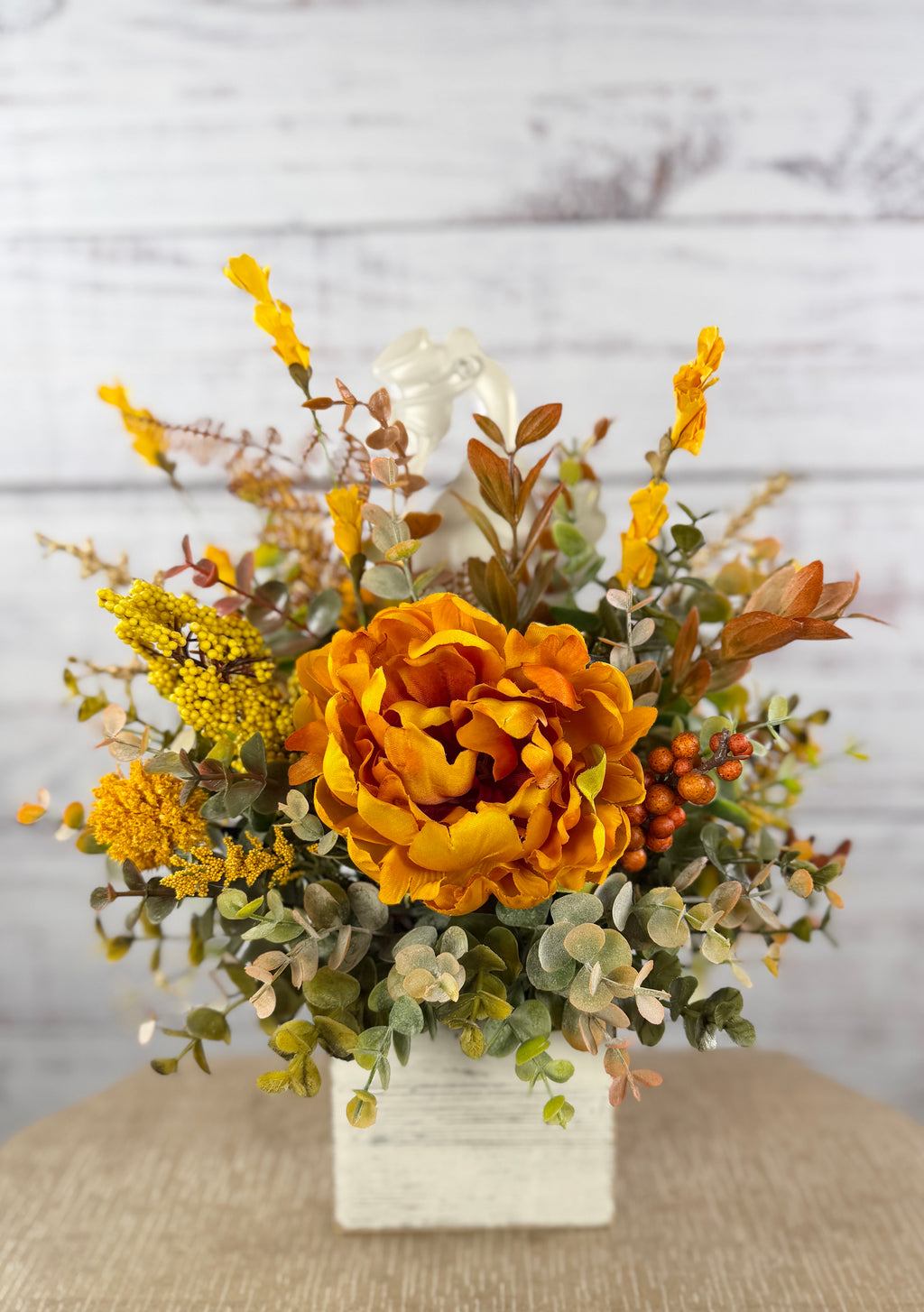 Howdy Harvest Goose – Fall Floral Arrangement