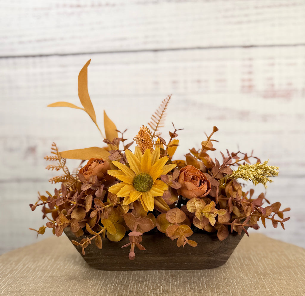 Amber Meadow – Petite Dough Bowl Arrangement