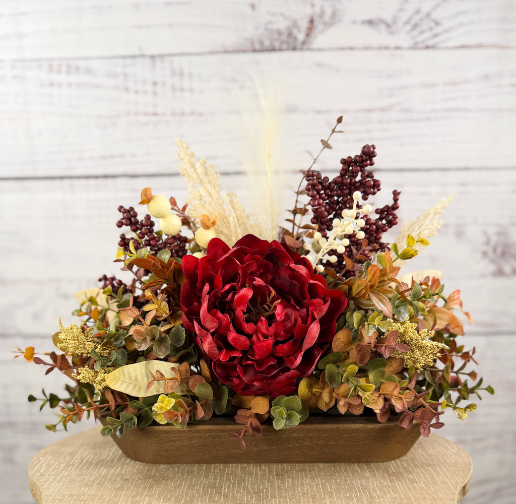 Burgundy Fields Fall Floral Arrangement