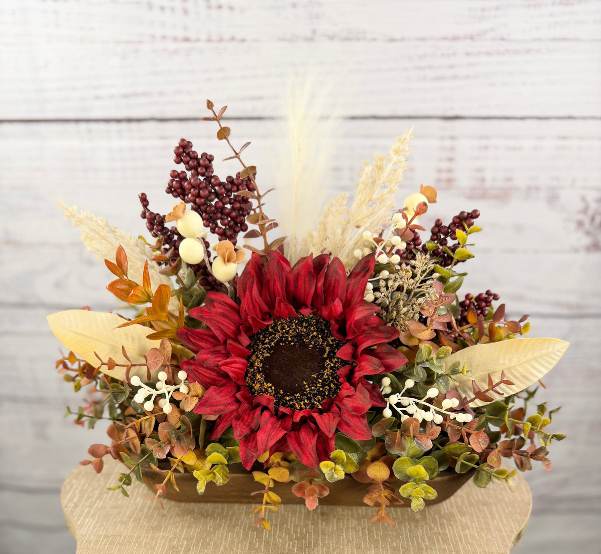 Burgundy Fields Fall Floral Arrangement